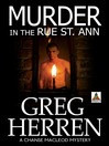 Imagen de portada para Murder in the Rue St. Ann